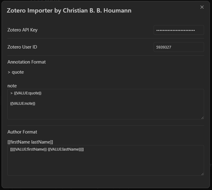 Script settings
