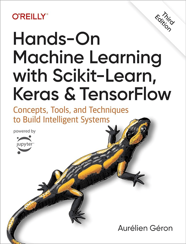 Cover of Hands-on Machine Learning With Scikit-Learn, Keras, and TensorFlow